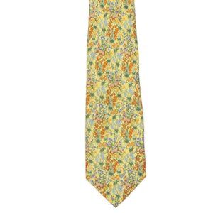 Metropolitan Museum of Art Unicorn Cloister Tapestry Men's Silk Neck Tie Yellow